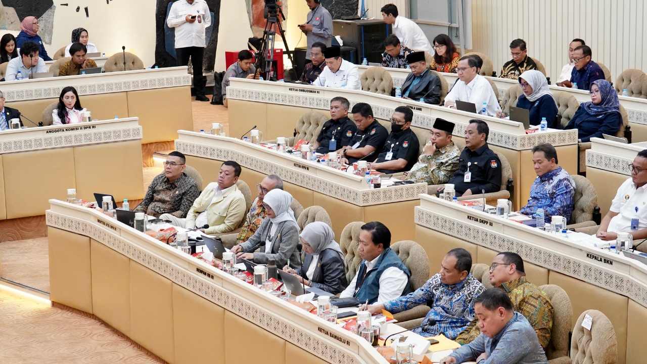 Raker Kementerian ATR/BPN dengan Komisi II DPR RI, Sepakati Pagu Anggaran 2025 Setelah Efisiensi Menjadi Rp4,4 T