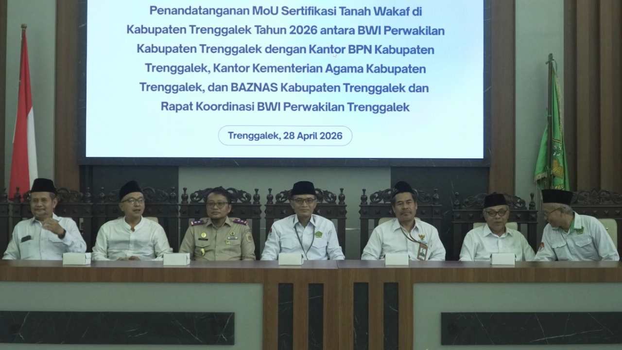 Terobosan Baru BPN Trenggalek, Sertifikasi Tanah Wakaf Dipacu Lewat Kolaborasi
