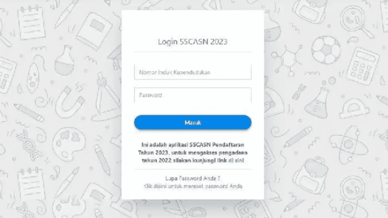 Cara Atasi Lupa Password Akun SSCASN