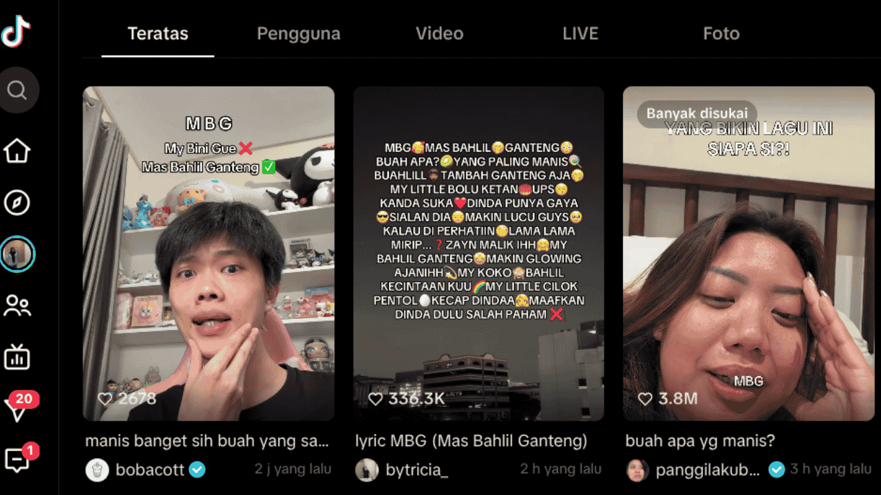 Pencipta dan Lirik Lagu MBG Mas Bahlil Ganteng yang Sedang Viral