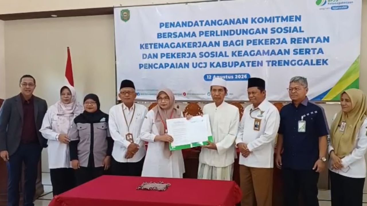Capaian UCJ Trenggalek Baru 20,71 Persen, Disperinaker: 36.484 Pekerja Belum Terlindungi