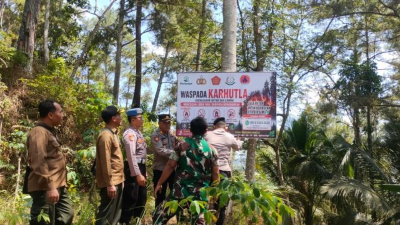 Cegah Karhutla, Polres Trenggalek Intensifkan Patroli Kawasan Hutan
