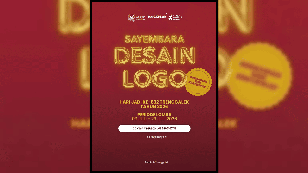 Sayembara Desain Logo Hari Jadi ke-832 Trenggalek Kembali Dibuka, Simak Syarat dan Cara Daftarnya Disini