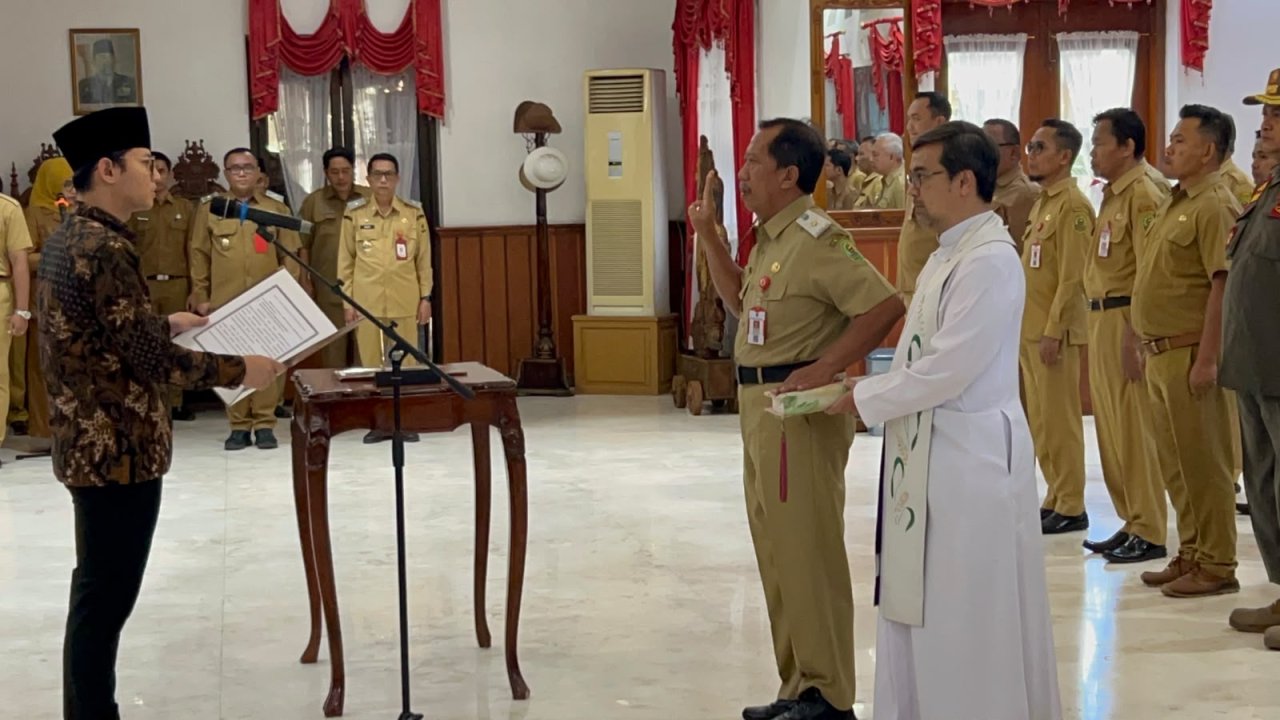 Usai Edy Soepriyanto Pensiun, Stefanus Triadi Duduki Jabatan Sekda Trenggalek Sementara