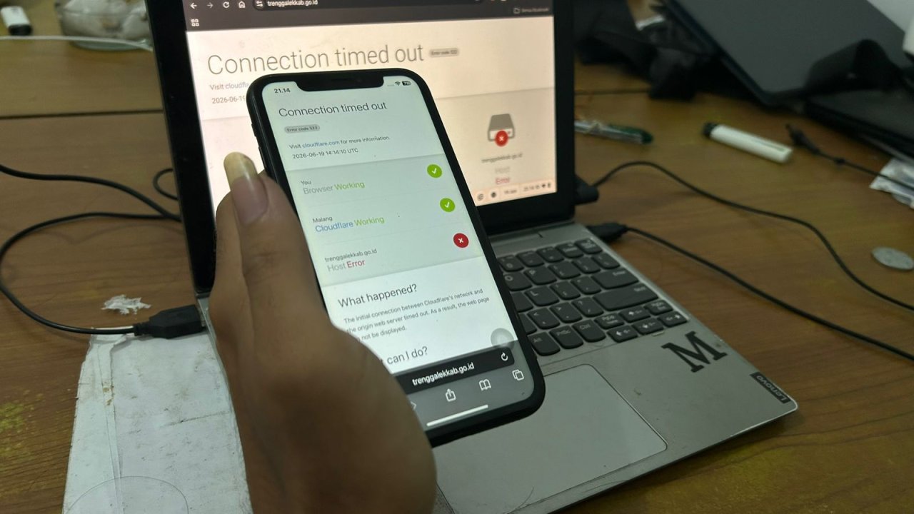 Tiga Website OPD Trenggalek Disusupi Iklan Judi Online, Server Pemkab Terpaksa Dimatikan