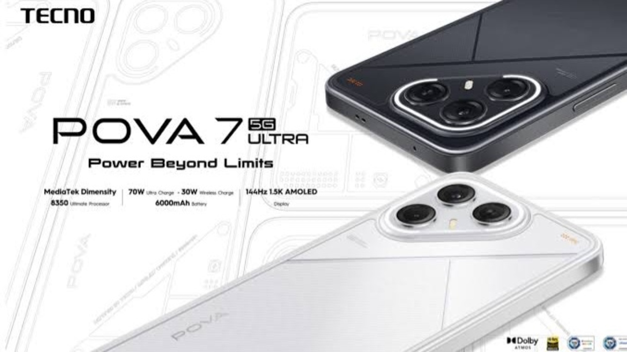 Tecno Pova 7 Ponsel Gaming Kelas Menengah, Desain Futuristik Baterai Besar