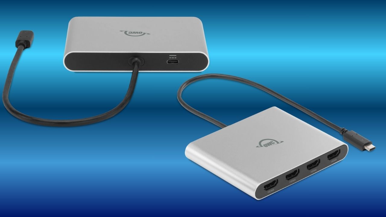 OWC USB-C Quad HDMI 4K Adapter, Tunjang Presentasi Visual Resolusi Tinggi