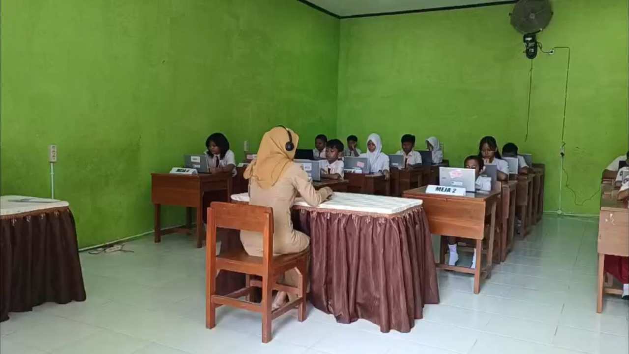 TKA Online di Trenggalek Nyaris Tanpa Drama, Siswa SD Ikut Hampir 100 Persen